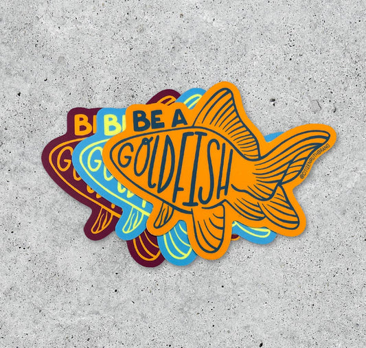 Citizen Ruth: Be A Goldfish rainbow vinyl sticker