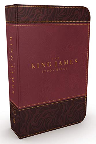 KJV, The King James Study Bible, Leathersoft, Burgundy, Red Letter, Full-Color Edition: Holy Bible, King James Version