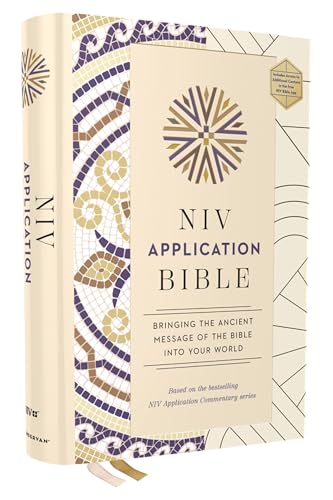 NIV Application Bible, Hardcover, Multi-Cream, Red Letter, Comfort Print: Bringing the Ancient Message of the Bible into Your World (NIV Application Commentary Resources)