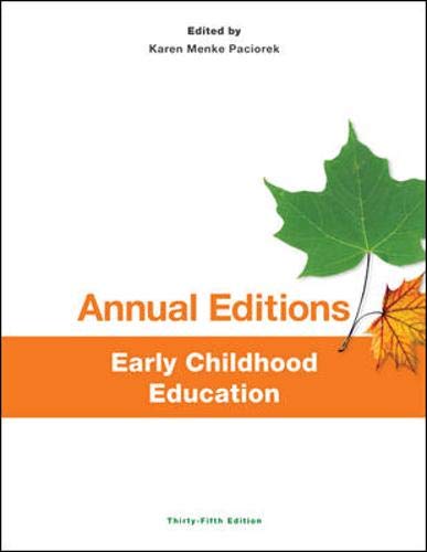 Annual Editions: Early Childhood Education, 35/e