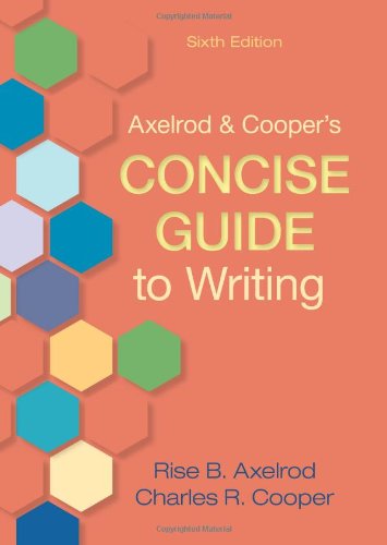 Axelrod & Cooper's Concise Guide to Writing
