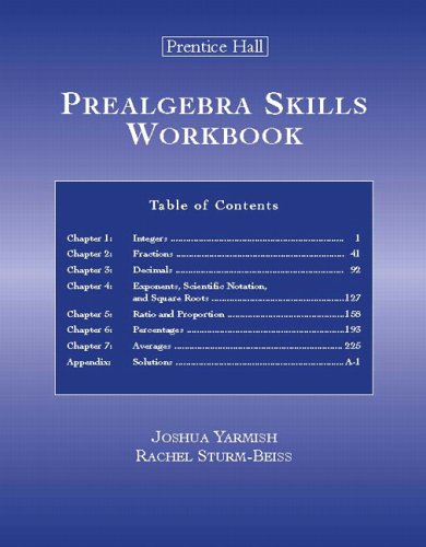 Prealgebra Skills Workbook