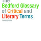 The Bedford Glossary of Critical and Literary Terms