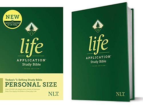 Tyndale NLT Life Application Study Bible, Third Edition, Personal Size (Hardcover) – New Living Translation Bible, Personal Sized Study Bible to Carry with you Every Day