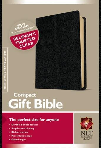 Compact Gift Bible NLT (Bonded Leather, Black)