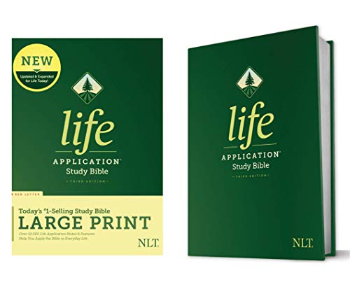 Tyndale NLT Life Application Study Bible, Third Edition, Large Print (Hardcover, Red Letter) – New Living Translation Bible, Large Print Study Bible for Enhanced Readability