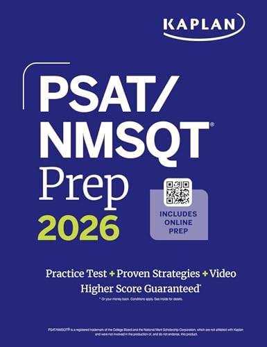 PSAT/NMSQT Prep 2026: Includes a Full Length Practice Test + 100s of Practice Questions + 1 Year Access Online Quizzes and Video Instruction (Kaplan Test Prep)