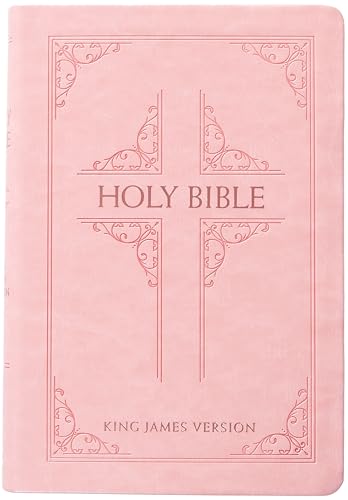 KJV Holy Bible: Blush (Light Pink), Giant Print (14 pt) – Thumb Indexed, Faux Leather, King James Version