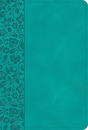 NASB Large Print Compact Reference Bible, Teal Leathertouch, Red Letter, Presentation Page, Cross-References, Full-Color Maps, Easy-to-Read Bible Karmina Type