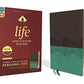 NIV, Life Application Study Bible, Third Edition, Personal Size, Leathersoft, Gray/Teal, Red Letter