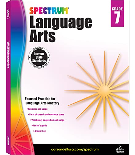 Spectrum | Language Arts Workbook | 7th Grade, 160pgs