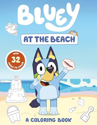 Bluey: At the Beach: A Coloring Book