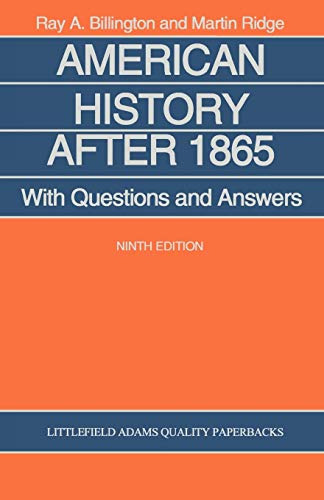 American History After 1865: With Questions and Answers (Littlefield, Adams Quality Paperback)