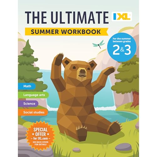 IXL Ultimate Summer 2nd to 3rd Grade Workbooks, Math, Reading Comprehension, Language Arts, Geography, Science, Social Studies, and Writing Practice for Kids (IXL Ultimate Summer Workbooks)