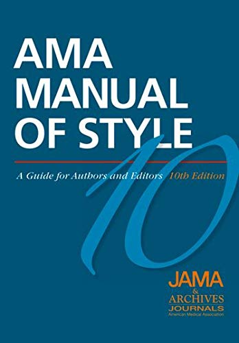 AMA Manual of Style: A Guide for Authors and Editors