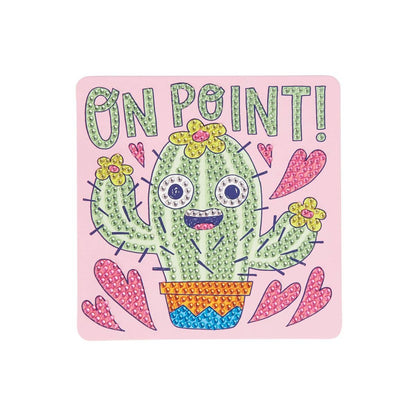 OOLY: Razzle Dazzle D.I.Y. Mini Gem Art Kit: Cheery Cactus