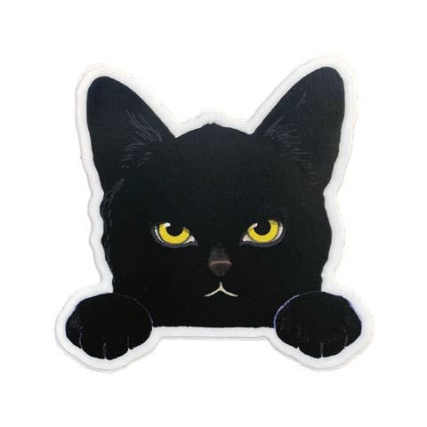 Felix Doolittle: Peek-a-Boo - Cat Vinyl Stickers