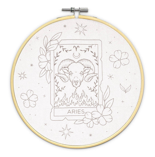 The Crafty Kit Company: Signs of Zodiac - Aries Embroidery Kit