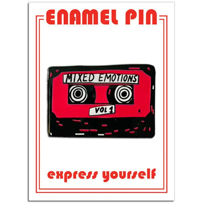 The Found: Mixed Emotions Cassette Tape Pin