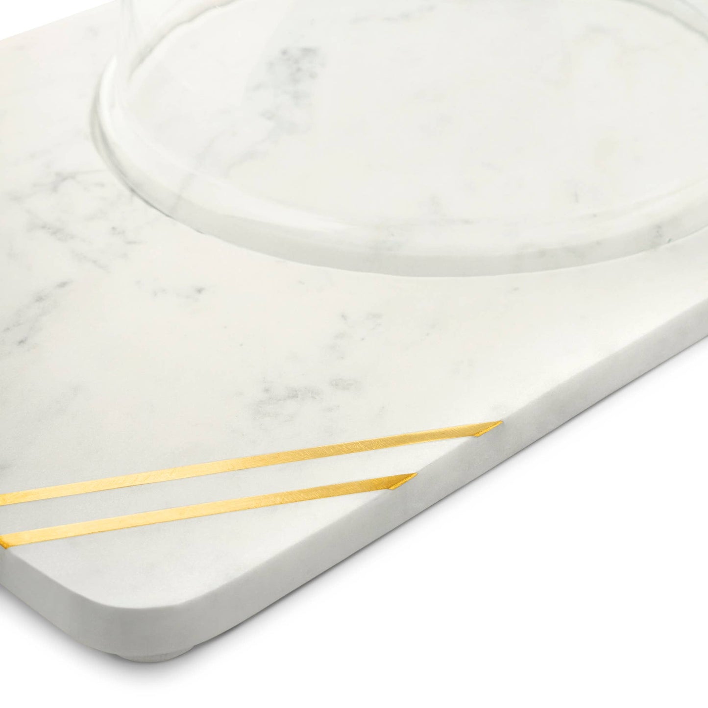 Gauri Kohli: Bavaria Marble Cheese Board with Glass Cloche