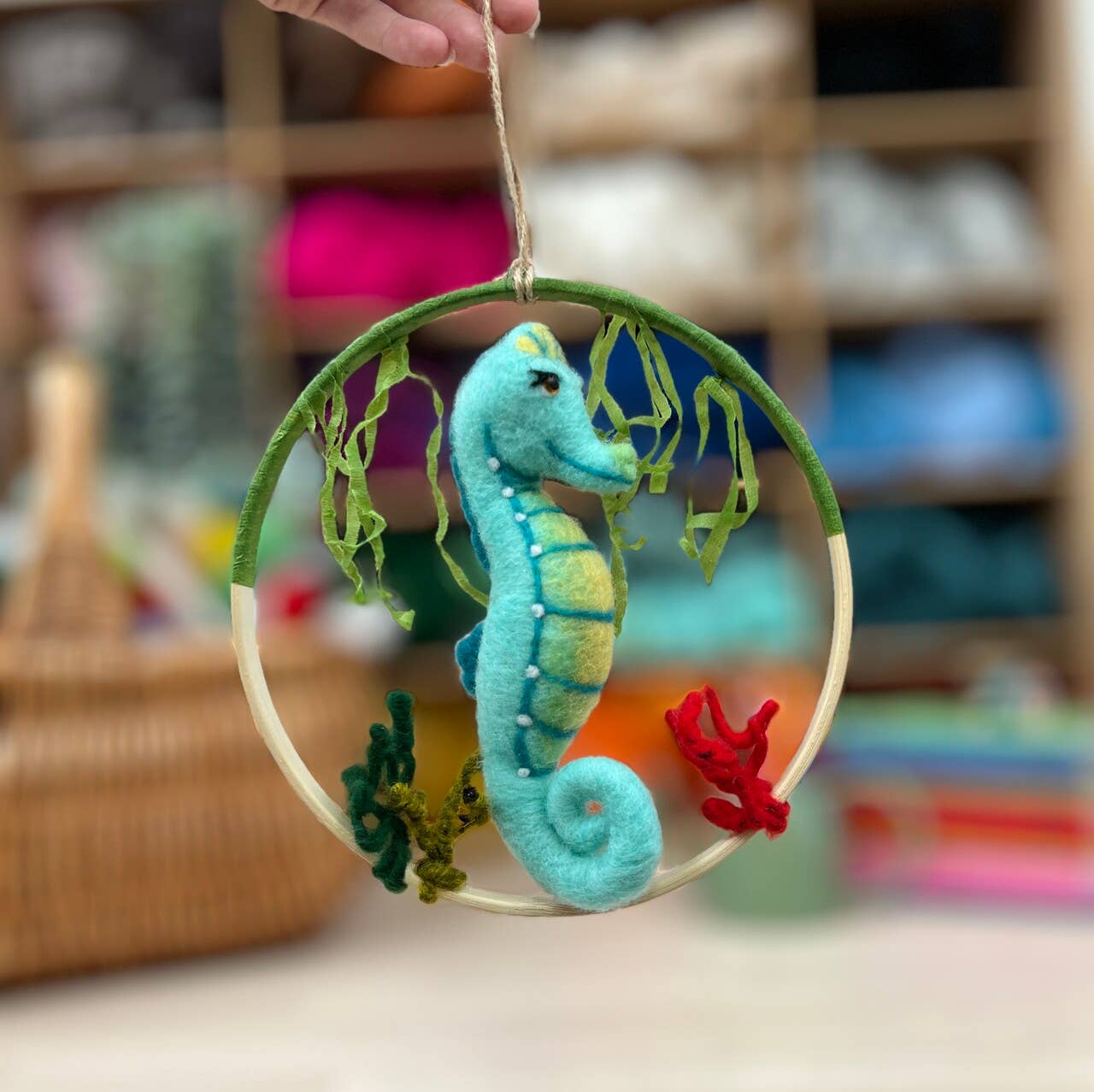 The Crafty Kit Company: Sea Horse Needle Felt Craft Kit