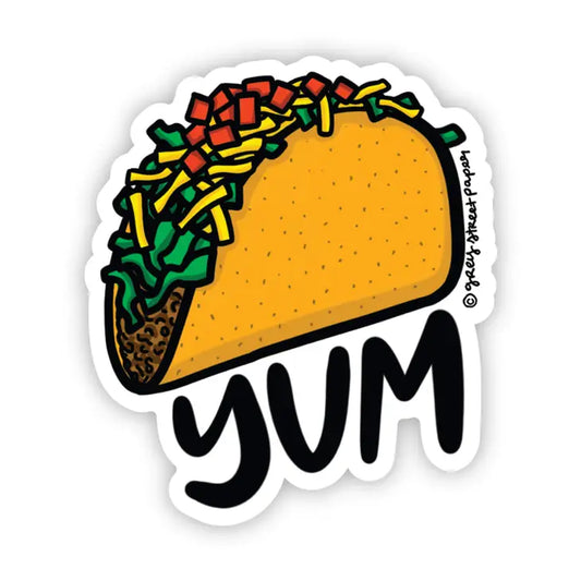 Grey Street Paper: Taco Yum Sticker