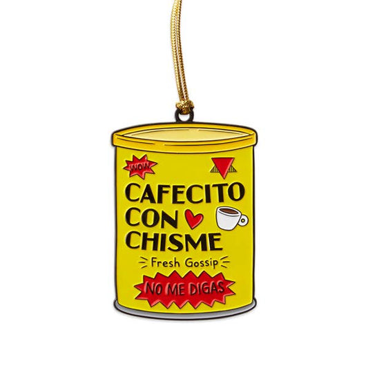 The Found: Cafecito con Chisme Enamel Ornament