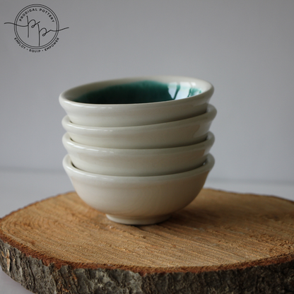 Prodigal Pottery: Mini Artisan Bowl (Sea Spray)