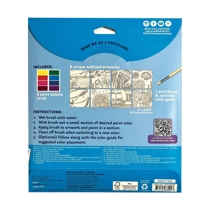 OOLY: Scenic Hues D.I.Y. Watercolor Kit Ocean Paradise