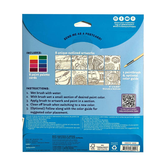 OOLY: Scenic Hues D.I.Y. Watercolor Kit Ocean Paradise
