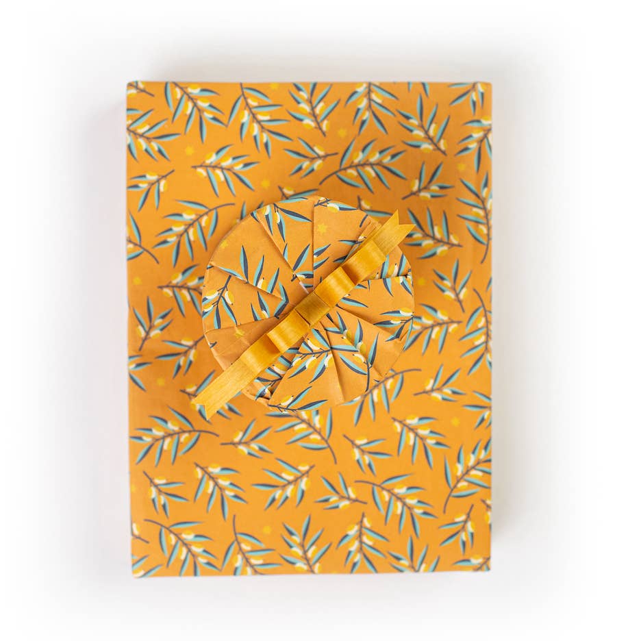 Wrappily Eco Gift Wrap Co.: Hanukkah  Doves Double-sided Eco Wrapping Paper