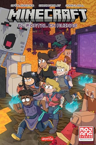 Minecraft oficial: El portal en ruinas (cómic) (Official Minecraft: The ruined p: (Official Minecraft: The ruined portal (comic book) – Spanish Edition)