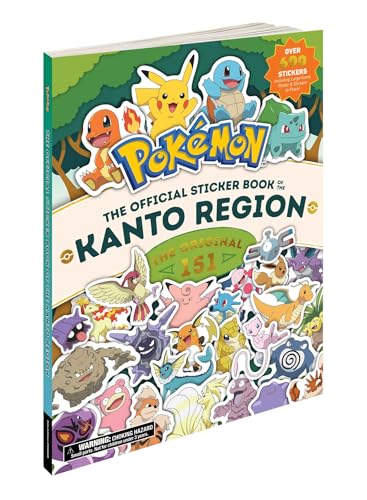 Pokémon The Official Sticker Book of the Kanto Region: The Original 151 (Pokemon Pikachu Press)