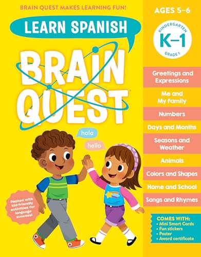 Brain Quest Workbook: Learn Spanish (Brain Quest Workbooks) (English and Spanish Edition)