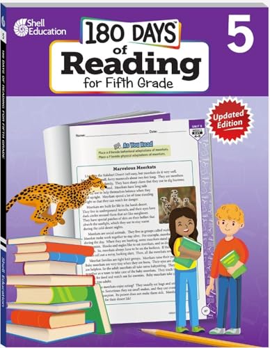 180 Days™: Reading for 5th Grade 2nd Edition Practice Workbook for Classroom and Home, Cool and Fun Practice Created by Teachers (180 Days of Practice)