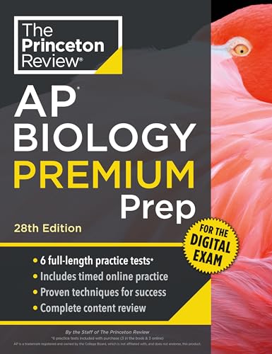 Princeton Review AP Biology Premium Prep, 28th Edition: 6 Practice Tests + Digital Practice Online + Content Review (College Test Preparation)