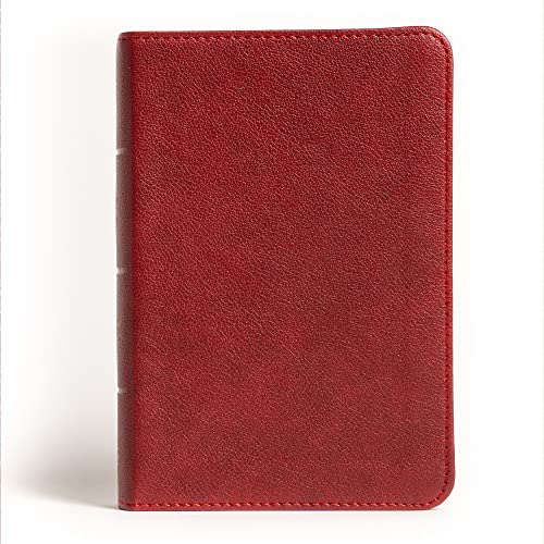 NASB Compact Reference Bible, Burgundy LeatherTouch, Red Letter, Presentation Page, Cross-References, Full-Color Maps, Easy-to-Read Bible Karmina Type