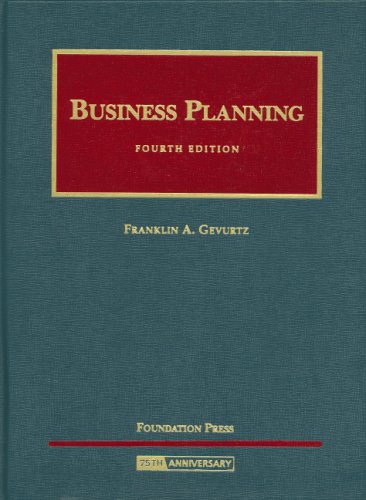 Business Planning (University Casebook Series)