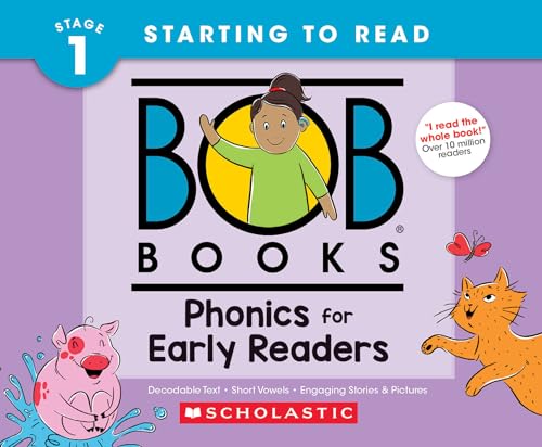 Bob Books - Phonics for Early Readers Hardcover Bind-Up | Phonics, Ages 4 and up, Kindergarten (Stage 1: Starting to Read)