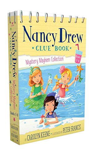 Nancy Drew Clue Book Mystery Mayhem Collection Books 1-4 (Boxed Set): Pool Party Puzzler; Last Lemonade Standing; A Star Witness; Big Top Flop