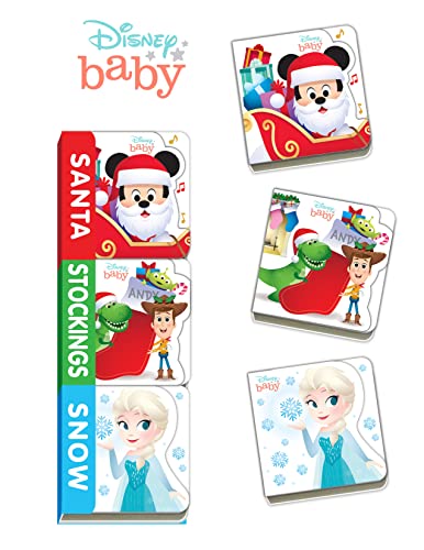 Disney Baby: Santa, Stockings, Snow (Teeny Tiny Books)