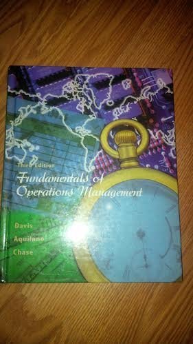 Fundamentals of Operations Management (The Irwin/McGraw-Hill Series: Operations & Decision Sciences)
