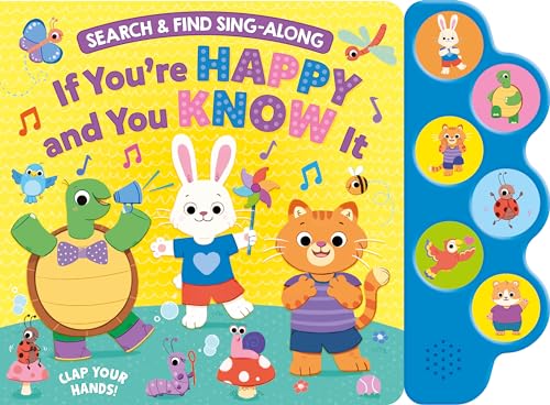 Search & Find: If You’re Happy and You Know It Song Book - Sing Along to the Song - Perfect for Infants and Toddlers, Ages 1 and Up - 6-Button Board Book with Sound