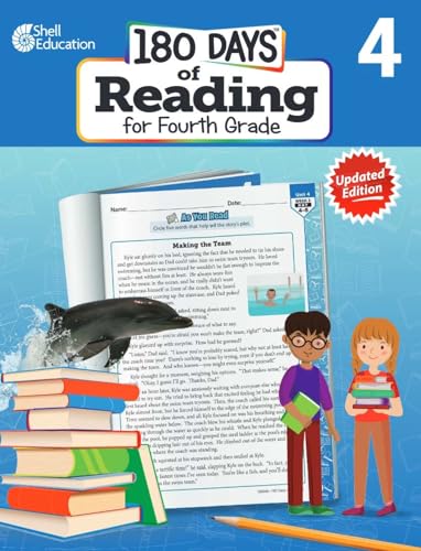 180 Days: Reading for 4th Grade 2nd Edition Practice Workbook for Classroom and Home, Cool and Fun Practice Created by Teachers