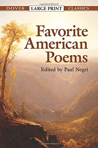 Favorite American Poems (Dover Large Print Classics)