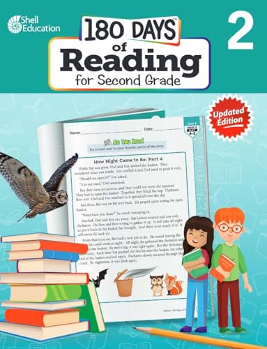 180 Days of Reading for Second Grade, 2nd Edition - Daily Reading Workbook for Classroom and Home, Reading Comprehension and Phonics Practice, School ... Challenging Concepts (180 Days of Practice)