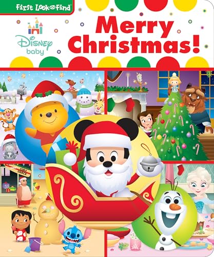 Disney Baby Mickey Mouse, Frozen, Stitch, and More! - Merry Christmas! First Look and Find Activity Book - PI Kids
