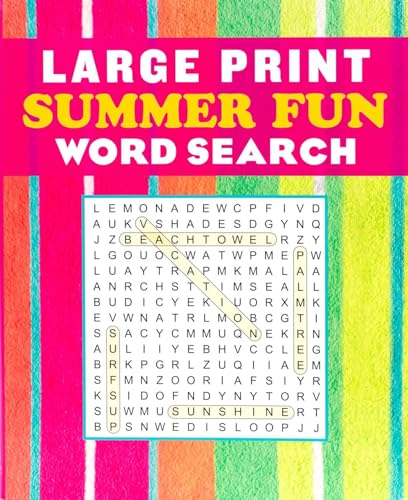 Large Print Summer Fun Word Search (Large Print Puzzle Books)