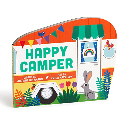 Happy Camper - Adventurous and Educational Unique Van Shaped Board Book for Young Children