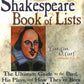 Shakespeare Book of Lists